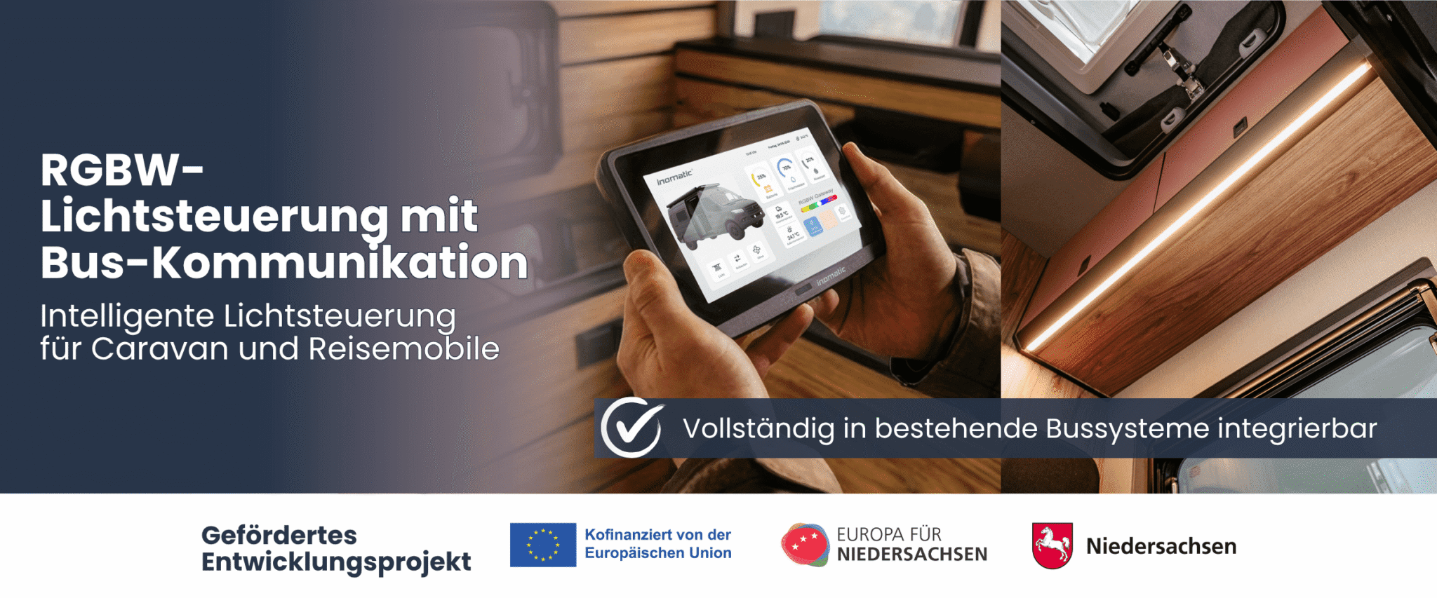 RGBW-Lichtsteuerung mit Bus-Kommunikation
