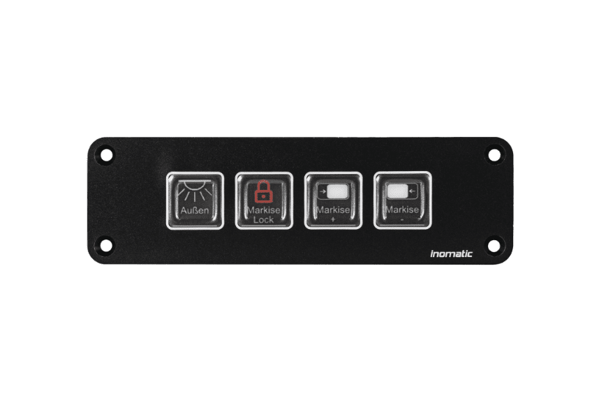 BT2004 Black design schalttafel camper caravan, Bedienteil, smart camper, inomatic klein BT2004 Black design schalttafel camper caravan, Bedienteil, smart camper, inomatic klein