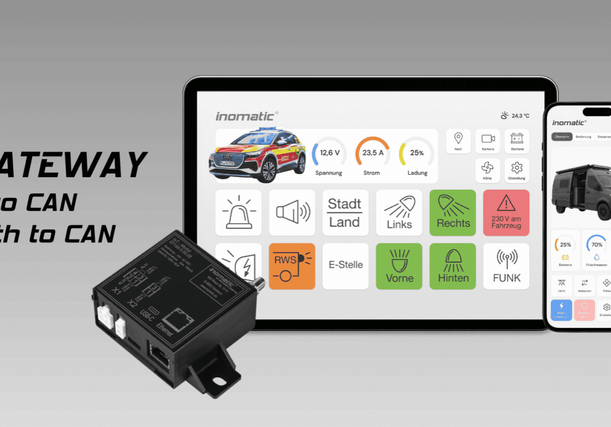 Wi-Fi und Bluetooth to CAN FD, inomatic GmbH